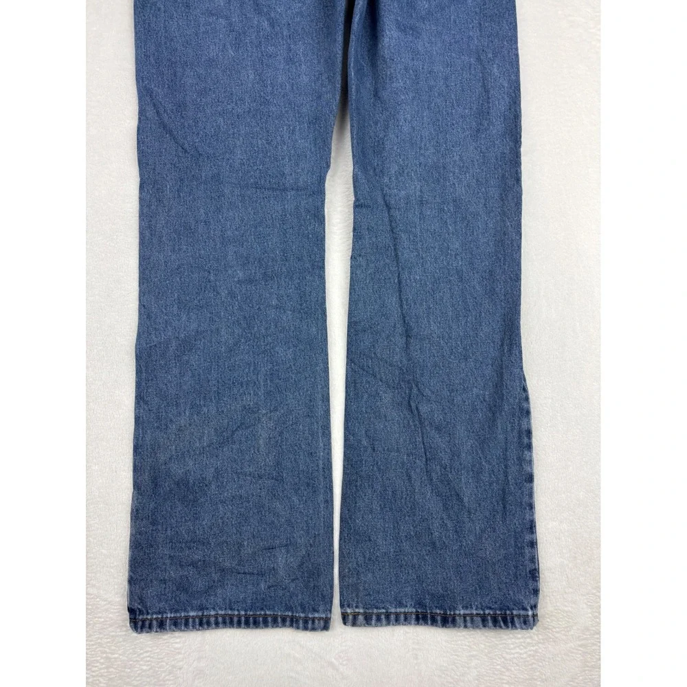 Levis 517 Mens 36x34 Bootcut Jeans Blue Denim Medium Grungy Wash Vintage Style